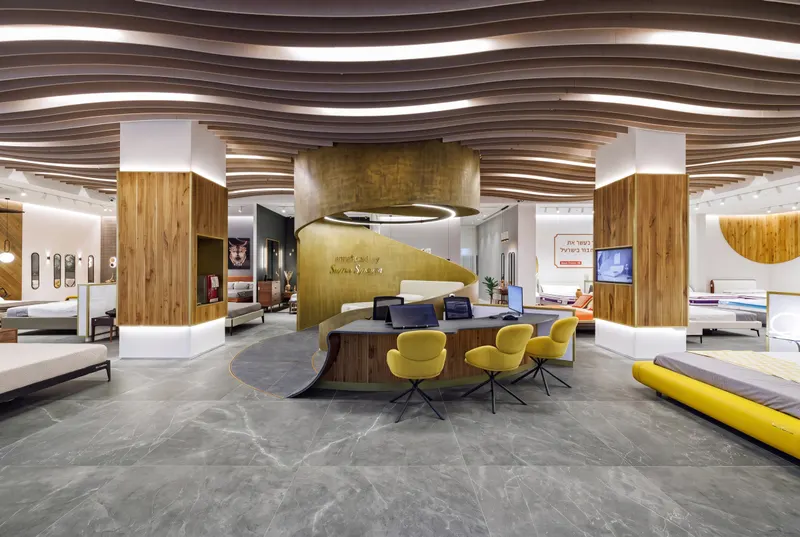Dune acoustic panel in a styled interior