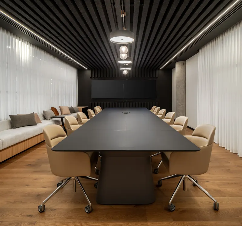 Feltline acoustic panel in a styled interior