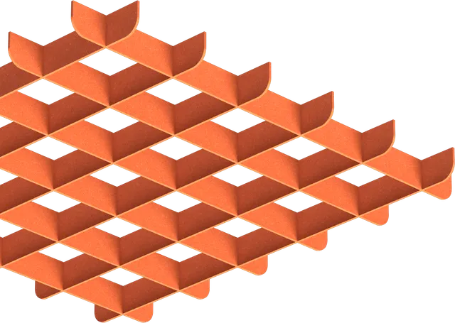 Grid acoustic panel