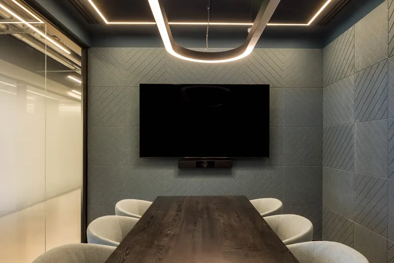 Moduline acoustic panel in a styled interior