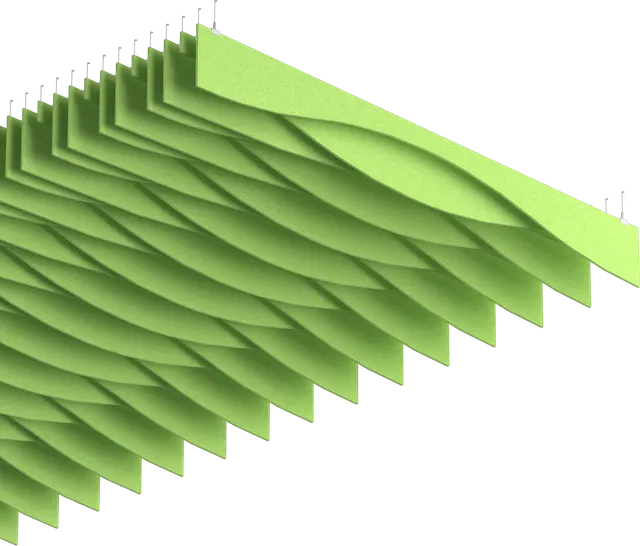 Wave acoustic panel